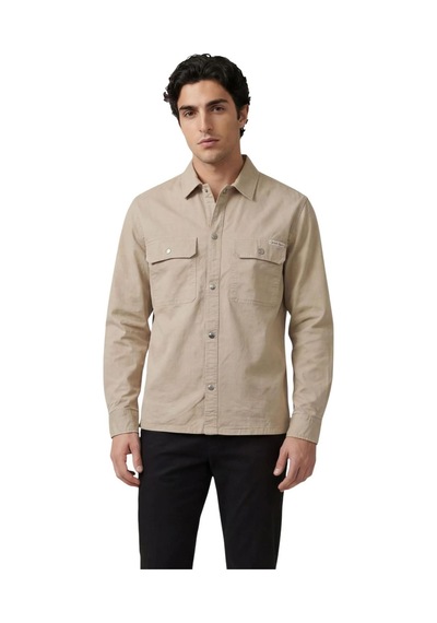 Calvin Klein Lv04re103g Ls Utility Relaxed Erkek Gömlek Krem