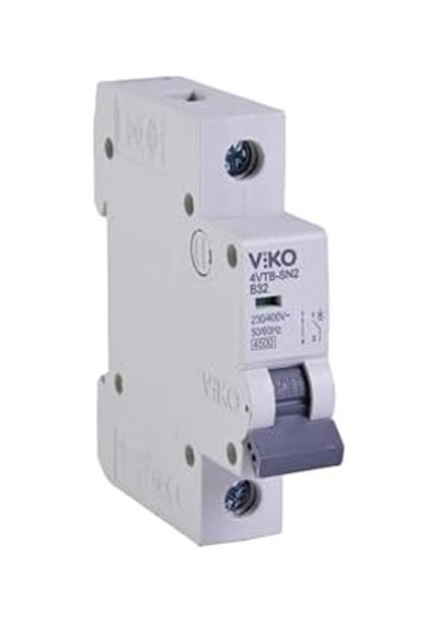 4vtb-1b32 Otomatik Sigorta 4,5ka B Tipi 1 Kutup 32a