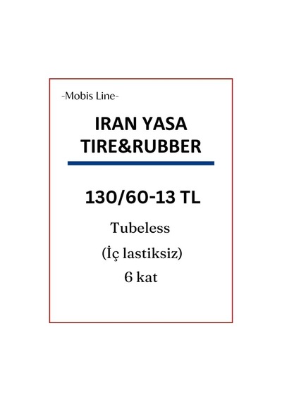 Motor Lastik 130/60-13 Tl Dubleks