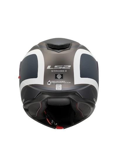 Ls2 Strobe 2 Victory Motosiklet Kaskı Mat Gri - Mavi - Kum