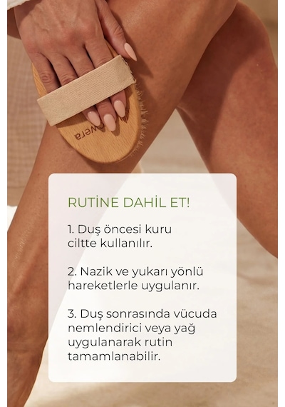 Ecowera Doğal At Kılı Vücut Fırçası