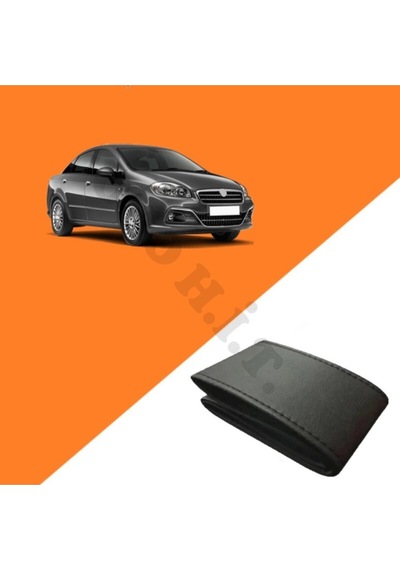Fiat Linea Kemikli Dirkesiyon Uyumlu Deri Direksiyon Kılıfı Kaliteli Dikmeli Siyah