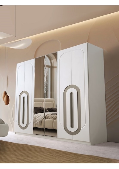 Sevilla Mdf 6 Kapılı Dolap Aytaşı
