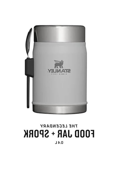 Gri 0.4 Litre Kapasiteli Termos, Kullanışlı Ve Şık Açık Beyaz