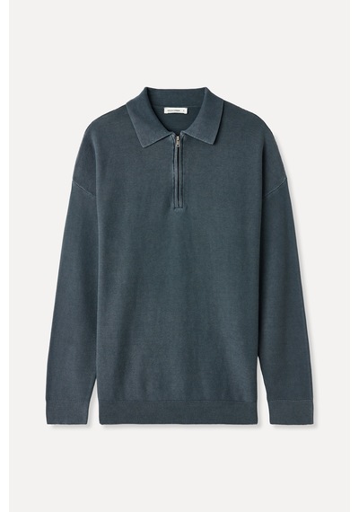 Mudo Erkek Erkek Lacivert Oversize Polo Yaka Kazak 1263351