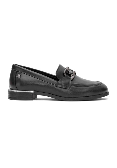 Venüs 2455212 Kadın Tokalı Loafer Ayakkabı Siyah