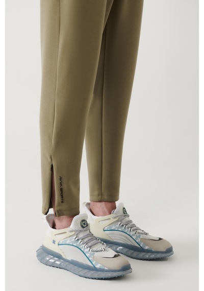 Avva Erkek Haki Soft Touch Fermuar Paçalı Regular Fit Jogger Eşofman Altı A41y3401 Haki