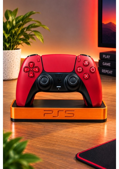 Ps5 Uyumlu Dualsense Kol Standı Joystick Gamepad Tutucu Masaüstü Düzenleyici Turuncu