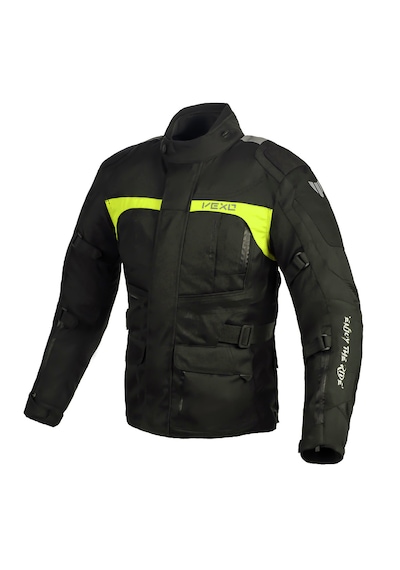 Vexo Adventure H20 4 Mevsim Motosiklet Montu Neon Sarı