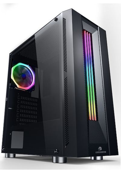 GameBooster GB-G3601B RGB Tempered Glass USB 3.0 Mid Tower Bilgisayar Kasası Siyah GameBooster GB-G3601B RGB Tempered Glass USB 3.0 Mid Tower Bilgisayar Kasası Siyah