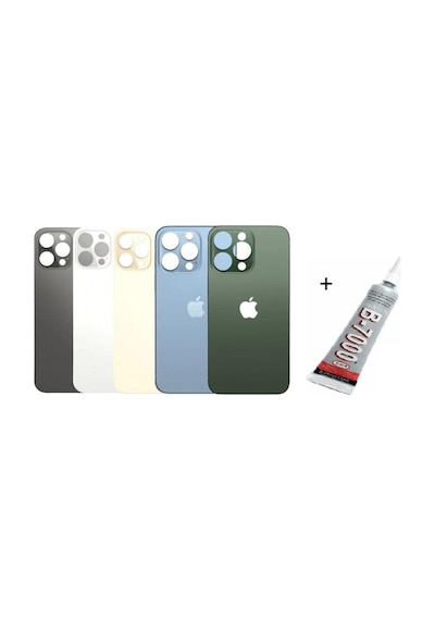 İphone 13 Pro Max Uyumlu Arka Batarya Pil Kapağı Y Siyah