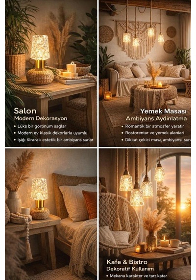 Ledolet 4w Diamond Kristal Vase Led Ampul Sarı Işık 3000k E27 Kristal Görünümlü Dekoratif Lamba