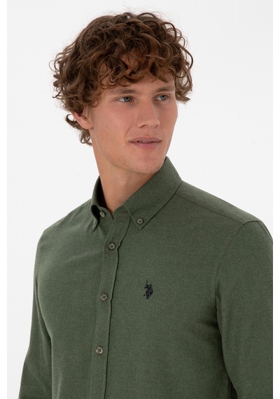 U.s. Polo Assn. Erkek Haki Gömlek Basic 50316721-vr027 Haki U.s. Polo Assn. Erkek Haki Gömlek Basic 50316721-vr027 Haki