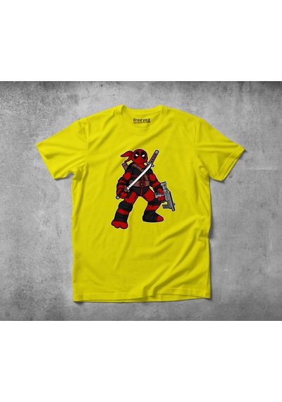 Freeyez Ninja Deadpool Unisex Pamuklu Penye T-Shirt