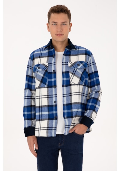 U.s. Polo Assn. Erkek Lacivert Gömlek Desenli 50308257-vr033 Lacivert