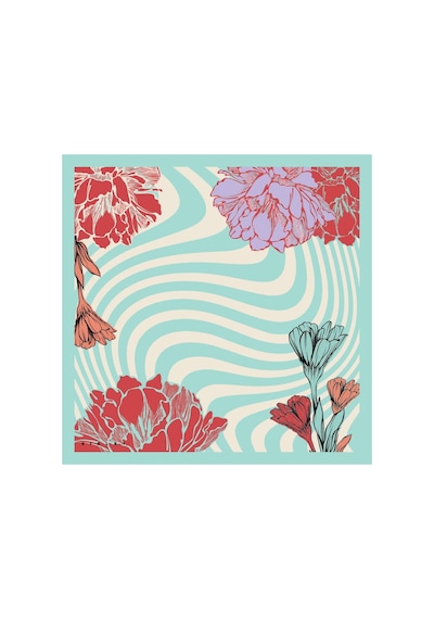 Sisley Flora Bandana/fular -2016-47 47 Mint