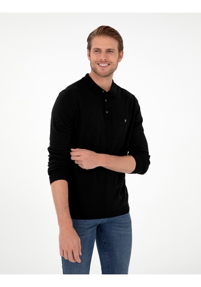 Pierre Cardin Erkek Siyah Kazak /triko 50296623-vr046 Siyah