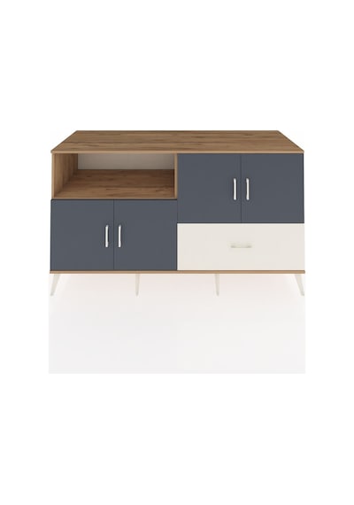 Kronos Konsol 4 Raflı Tek Çekmeceli 4 Kapaklı 176x59x99 Çam-antra Çam-antrasit/aytaşı Kronos Konsol 4 Raflı Tek Çekmeceli 4 Kapaklı 176x59x99 Çam-antra Çam-antrasit/aytaşı