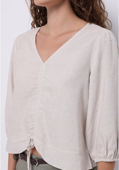 Colin's Colins Regular Fit Kadın Bej Gömlek Cl1074628 Q1.v1 Beı Bej