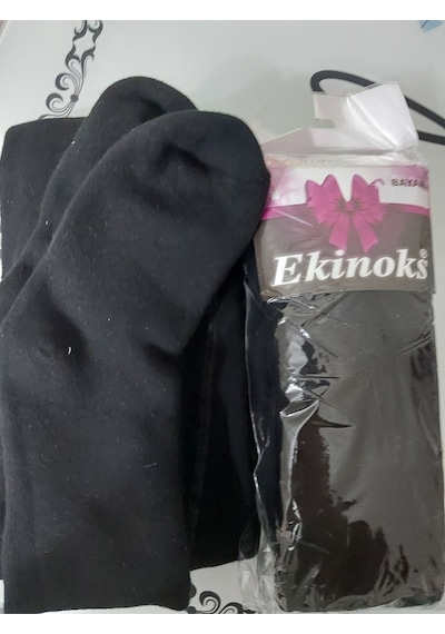 Ekinoks Socks Ekinoks Yetişkin Termal (Külotlu )Havlu Tayt Siyah