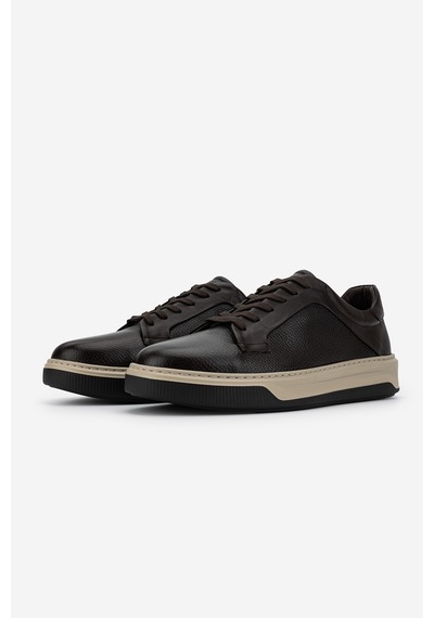 Valmenti Erkek Hakiki Deri Kahverengi Sneakers & Spor Ayakkabı 1212 2504 Erk Ayk Y26 Khv Fltr/khv Met