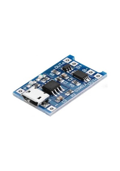 TP4056 Micro USB Korumalı Lipo 18650 Pil Şarj Devresi (10 Adet)