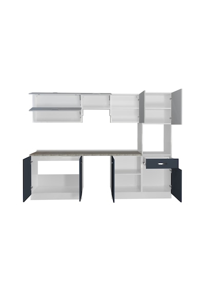 Decoraktiv Elite 280y Ankastre Boy Dolaplı Mdf Hazır Mutfak Dolabı - Tezgah Dahil - Antrasit - Buz Gri Diğer Decoraktiv Elite 280y Ankastre Boy Dolaplı Mdf Hazır Mutfak Dolabı - Tezgah Dahil - Antrasit - Buz Gri Diğer
