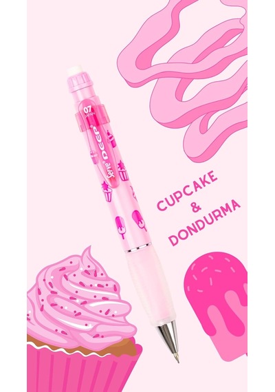 Deep Mek Kurklm 07mm Cupcake & Dondurma Spmb Şeker Pembe