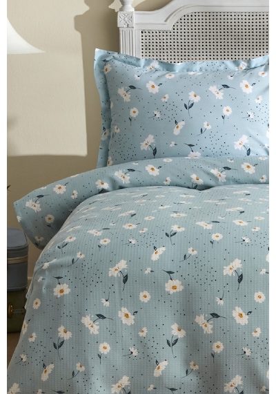 Karaca Home Daisy %100 Pamuk Tek Kişilik Pike Takımı Mint Mint
