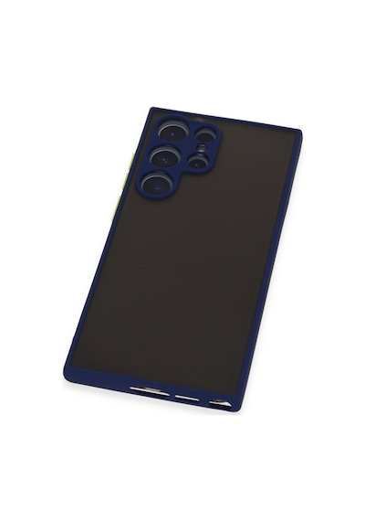 Samsung Galaxy Uyumlu   S22 Ultra Kılıf Montreal Silikon Kapak - Lacivert