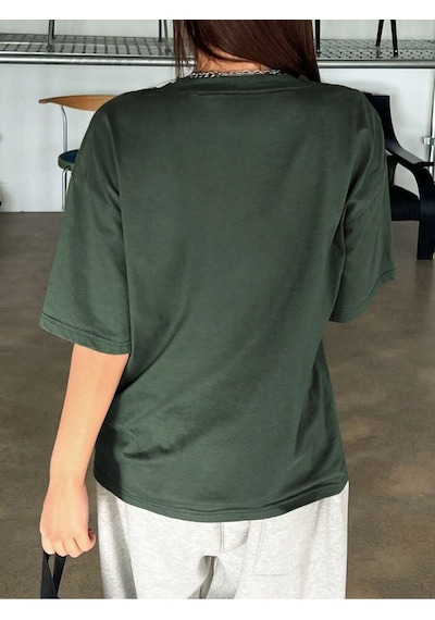 Uyguntarz Unisex Monaco Baskılı Tasarım Tshirt Yeşil