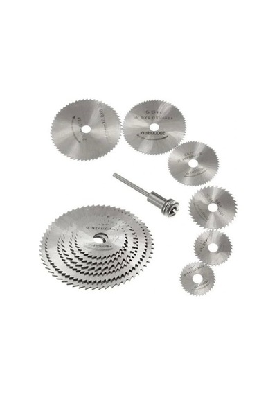 Zhltools Metal 6 Parça Mini Matkap Ucu Ahşap Kesme Yuvarlak Çelik Bıçak Disk Testere Seti Kiti