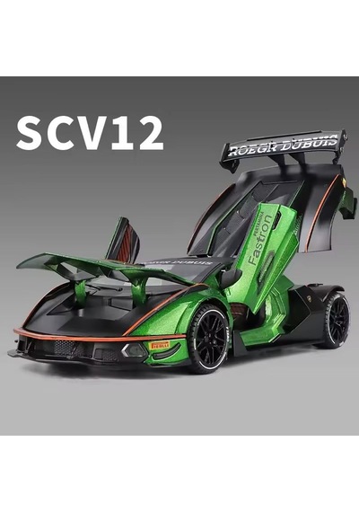 Hobiez World Orjinal 1:24 Lisanslı Çek-Bıraklı Metal Lamborghini Essenza SCV12 Model Araba