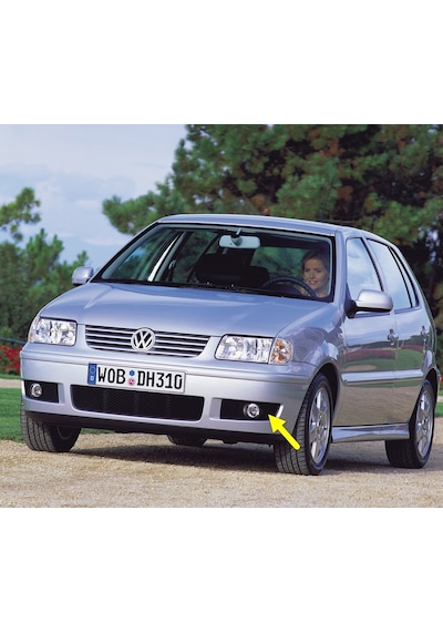 VW Polo HB 2000-2002 Ön Tampon Sol Sis Farı Izgarası 6N0853665C