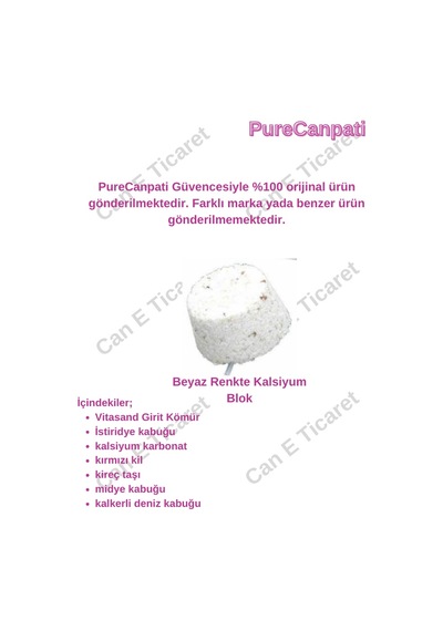 Quik Enerji-Mineral-Kalsiyum blok-Mürekkep Balığı