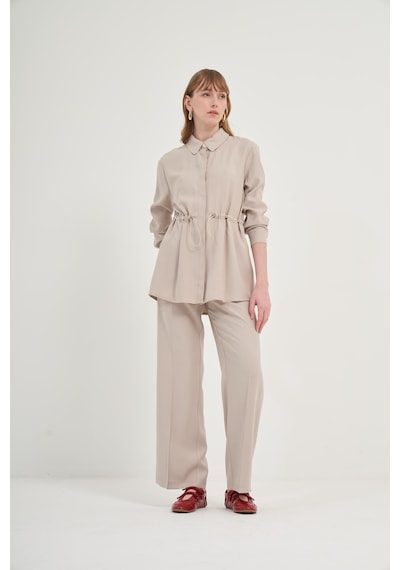 FTZ Women Ftz Pantolonlu Takım Taş 31031 Taş
