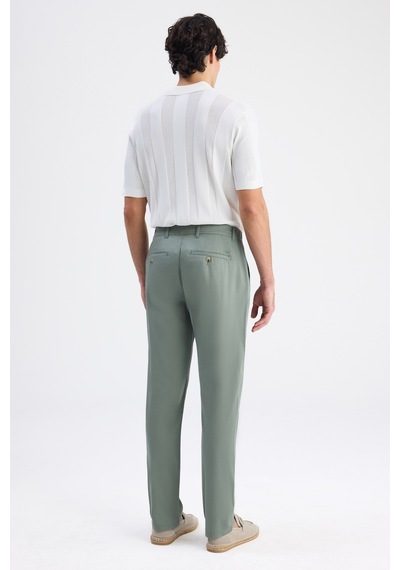 D's Damat Ds Damat Comfort Fit Yeşil Gabardin Chino Pantolon 6hcc3ı303778m Çok Renkli