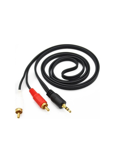 2Rca - 3 5Mm Stereo Aux Kablo 1 5Metre Gold