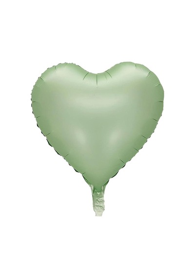 Adaçayı Kalp Folyo Balon 18 İnç - 45 Cm