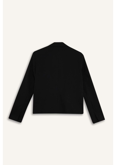 Defacto Relax Fıt Ceket Yaka Blazer Ceket G9308ax26spbk27 Siyah-bk27