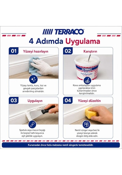 Terraco Handymate Duvar Ve Ahşap Arası Esnek Tamir Dolgu Macunu - (537187289)