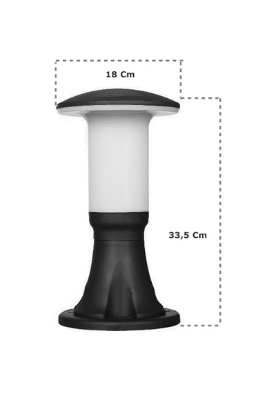 Mantar Kale 29 Cm Set Üstü Bahçe Lambası Zita Bahçe Aydınlatma
