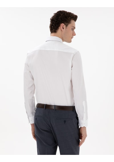 Pierre Cardin Erkek Beyaz Gömlek Basic 50305127-vr013 Beyaz