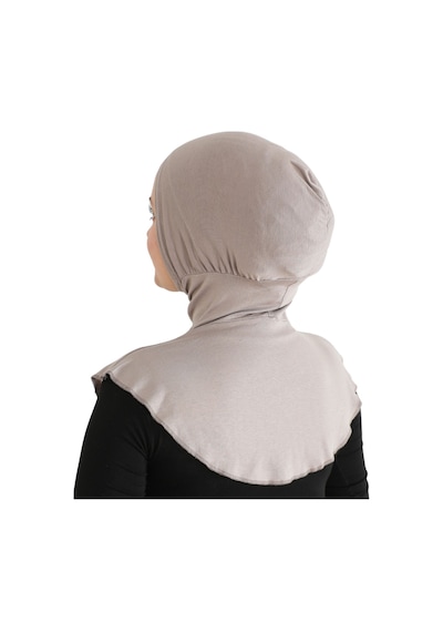 Modish Group Kadın Boyunluklu Hijab Tesettür Pratik Spor Bone - Sarı Açık Vizon