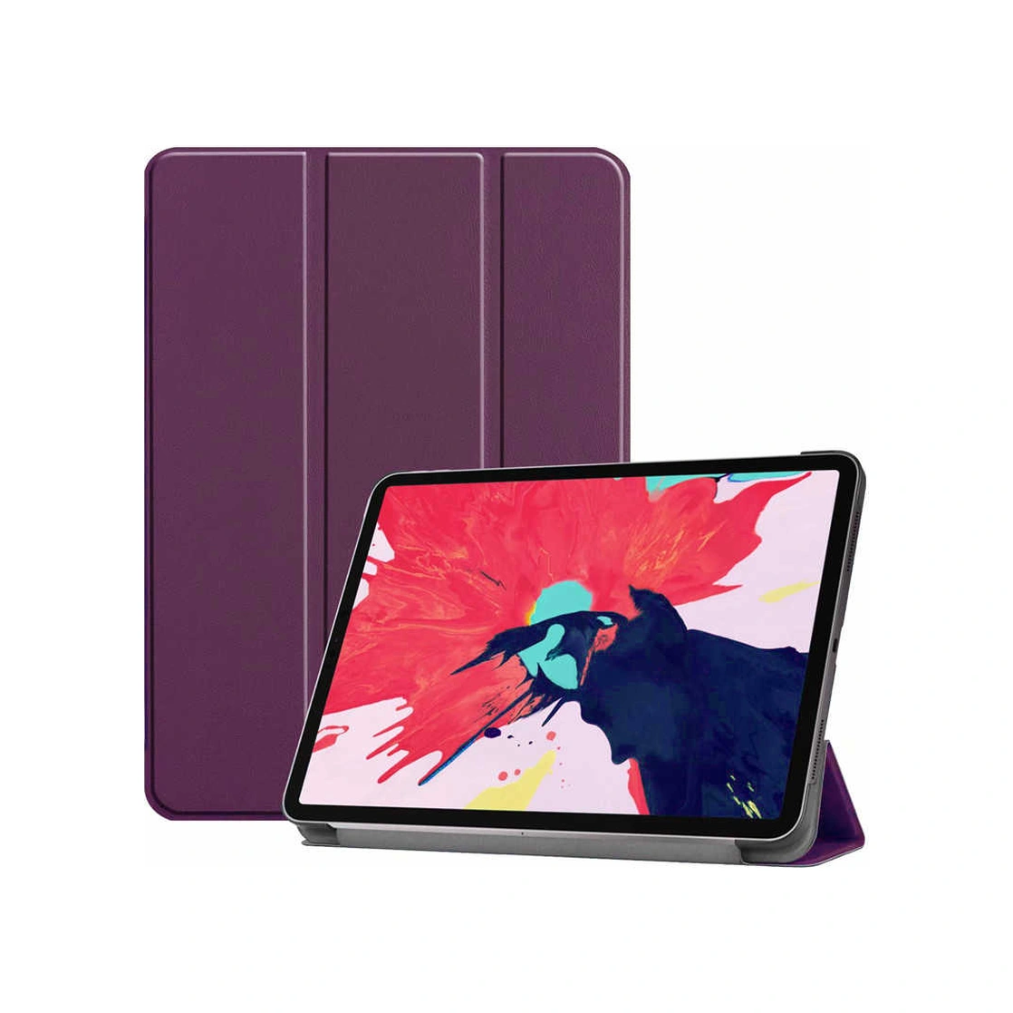 Apple Uyumlu   iPad  Pro 12.9 2020 Smart Cover Standlı 1-1 Tablet Kılıf Tablet Kılıfı