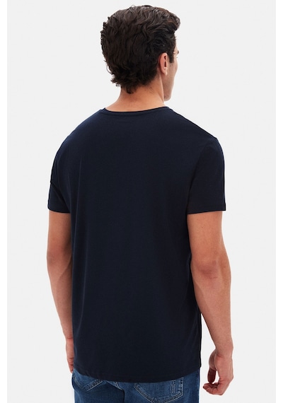 D's Damat Ds Damat Regular Fit Lacivert Düz Nakışlı %100 Pamuk T-shirt 4hc140632006m Lacivert