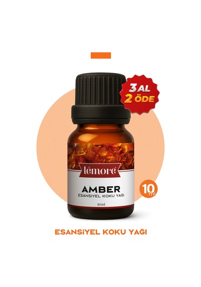 Amber Esansiyel Uçucu Koku Yağı Buhurdanlık Yağı Difüzör Esansı Küre 10ml Amber