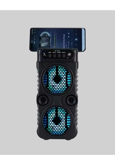 Nrzsnt Led Işıklı Kablosuz Hoparlör Bluetooth, Fm Radyolu, Taşınabilir Şarjlı