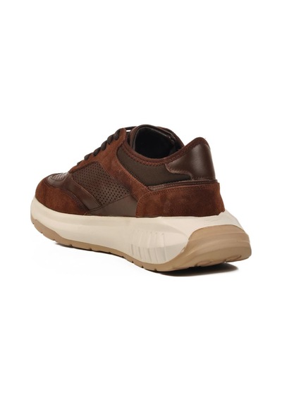 Ayakmod Premium 5394 M Kahve Hakiki Deri Erkek Sneaker Kahve