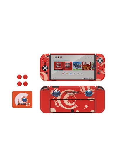 Nintendo Switch Oled Çoklu Koruma Kiti 8 İn 1 Dobe Tns-1192r